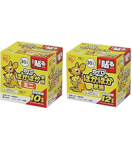 Amazon | アイリスオーヤマ ぽかぽか家族 貼るミニ 30個×4箱