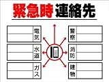 現場看板「緊急時連絡先」（建物）