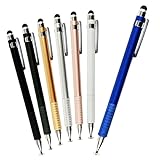 BabbleCom タッチペン 2way シルバー 両側 スタイラスペン スマートフォン 対応 タブレット 対応 iPhone 対応 And