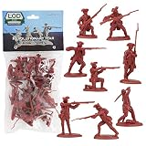LOD Revolutionary War British Regular Army - 16 Red Soldier Figures 1:32 Scale