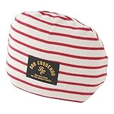 ( チャックル ) chuckle * ボンシュシュ * タグ付き ボーダー 帽子 レッド 50-60cm P9213-60-21