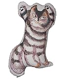 MLE 100万回いきたねこ とらねこクッション 寝転びVer. 黒 W430mmxH670mm