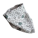 Nice Days（ナイス　ディズ）　可愛い　韓国スタイル　赤ちゃんのトライアングルよだれかけ　コットン　両面着用できる　二層 (白い)