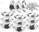 12x Kitchen Cupboard Door Cabinet Cup Drawer Furniture Pull Shell Handle Silver