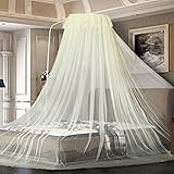 シンプルなドーム欧州裁判所Nets、プリンセス風Mosquito NetデラックスダブルベッドNets 2.0*2m c7bhwp6-A2.0*2m