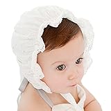 Bigface Up Baby Girl Lacy Bonnet Eyeletレース通気性コットン調節可能サンハット