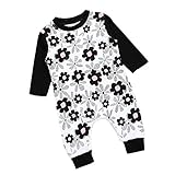 Lutents ベビー服 ロンパース カバーオール 長袖 プリント柄 花柄 女の子 カジュアル 快適 着心地良い 歩行服 パジャマ 新生児 出産祝いプレゼント 可愛い オシャレ