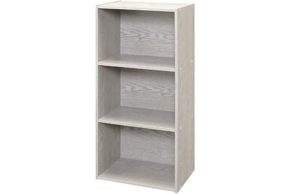アイリスプラザ カラーボックス 3段 本棚 収納 一人暮らし 幅41.5×奥行29×高さ88cm 棚 A4対応 木目調 おしゃれ ヴィンテージホワイト ~SMART COLLECTION~
