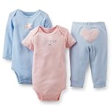 Carter's (カーターズ) :: ロンパース ボディスーツ & パンツ 3点 セット 綿100% :: 3-Piece Bodysuit & Pant Set :: 6M (61-67cm) :
