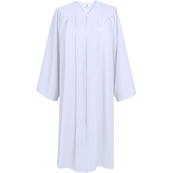 Choir Robes 6-Pack White - Matte Polyester Church Robes For Pastor ...