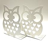 7 "インチTall – Owlsメタルブックエンド – Bigキュート軽量ベビーOwls – Great Decor for Little Ones保育園、子供寝室、キッズ用PlayroomまたはF