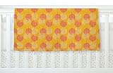 KESS InHouse Apple Kaur Designs Wild Summer Dandelions Gold Circles Fleece Baby Blanket 40 x 30 [並行輸