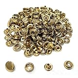 ジャンパーホック 15ｍｍ 金具 ゴールド 50組 ボタン レザークラフト ハンドメイド