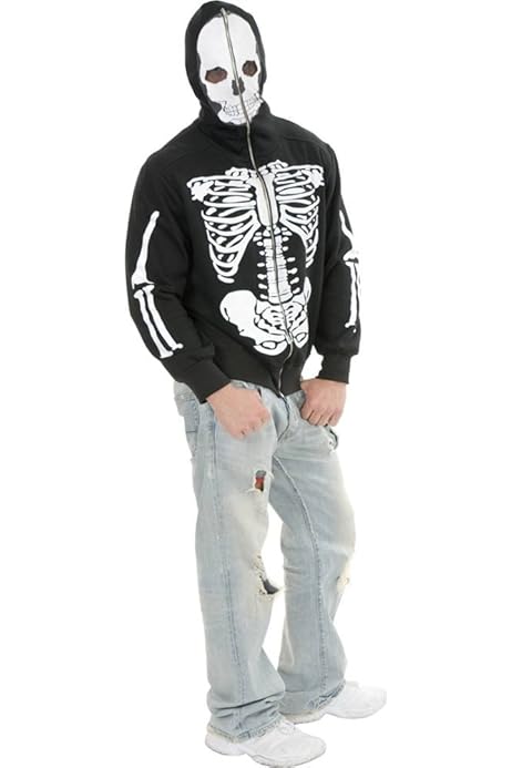 mens skeleton hoodie