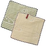 HUHU 8重ガーゼ ハンカチ コットン 柔らかい 可愛い ベビー お得2枚セット (クマ)