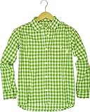 ユニワールド 農家さんブラウスNSR-515 チェック(グリーン)