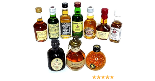 Amazon Co Jp 輸入ウイスキー ミニチュアボトル 10本セット 50ml 食品 飲料 お酒