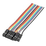 uxcell　ジャンパーワイヤー　シングルヘッド　リボンケーブル　2ピン　2.54mmピッチ　10cm長さ　10本入り