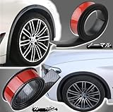 フェンダーガード フェンダーモール オーバーフェンダー フェンダーアーチモール フレアモール ホイールフェンダー タイヤガード 150cm 4本セット(カーボン調, 幅4.5cm)