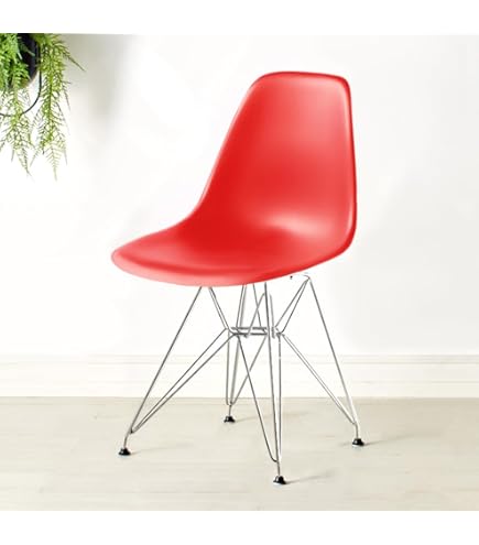 Amazon｜イームズ シェルチェア ロッカーベース レッド｜ロッキング