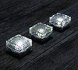 Jimeng　LEDソーラーライト　キューブタイプ　電源不要のソーラー式　人気のキューブ型　LED ガーデンライト 防水　ソーラーキューブ　ホワイト