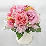 花由 プリザーブドフラワー パニエ トール パフェピンク