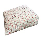Pregnancy Maternity Large Comfy Back & Bump Support Wedge Cushion Pillow - VINTAGE CREAM/PINK ROSES 
