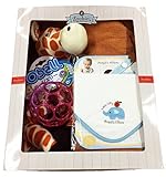 パパジーノ ズービーペッツ きりん 出産 お祝い セット ビブ ゾウ オーボール ピンク (AM_ZPG111-4)