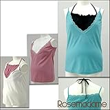 6212 【日本製】 シンプルホルターネック 授乳 キャミソール 重ね着風で 授乳口 が目立たない camisole キャミ 授乳服<br/> 敏感肌 【ローズマダム rosemadame マタニティ