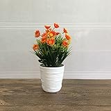 suyunyuan花ヘッド人工シルク菊/ホームパーティーウェディングVine Plant Daisy One Size オレンジ ASDFG561392931948
