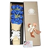 YOBANSA フレグランス シャボン フラワー 薔薇 枯れない 花 プレゼント 花束 石鹸 フラワー 結婚祝い 誕生日 母の日 父の日 定年祝い 還暦祝い 新築祝い 送別会 メッセージカード付き,1