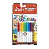 Melissa & Doug マジック パターン キッズ 野生動物 マーカー 塗り絵パッド 外出先 旅行 アクティビティ
