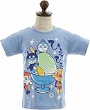 それいけ!アンパンマン 子供ベビー 80-95cm 半袖Tシャツ カットソー【ta3291】 80cm サックス