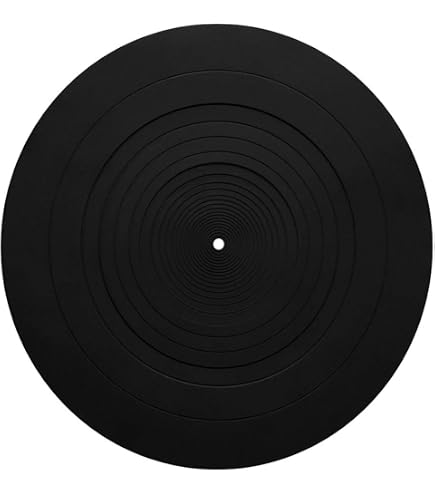【中古】（非常に良い）直径170mmのレコードプレーヤーマット ターンテーブルプラッターマットラバーシリコンターンテーブルスリップマットパッドは、すべてのLPビニー 中古】（非常に良い）直径170mmのレコードプレーヤーマット ターン