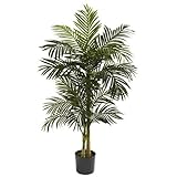 Nearly Natural 5358 Golden Cane Palm Tree, 5-Feet, Green by Nearly Natural