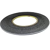 50m リアルブラック 両面 接着剤 超薄型