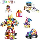 Magnetic Building Blocks pre-kindergarten玩具、マグネットタイル教育Stacking建物ストレージボックスセット、創造性Beyond想像力、インスピレーション、