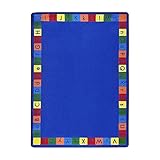 Joy Carpets Kid Essentials Early Childhood Primarily Alphabet Rug Multicolored 7'8 x 10'9 [並行輸入品]