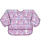 Bumkins Disney Baby Waterproof Sleeved Bib, Princess Purple, 6-24 Months by Bumkins [並行輸入品]