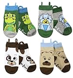Animal Kids Socks with Seamless Toe and Easy Pull Loops, Dino, Dino, Dog, Bear by EZ SOX?