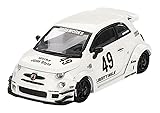 MINI GT 1/64 アバルト 595 LB-WORKS x Abas Works ガラ ホワイト (左ハンドル) 完成品