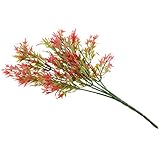 Flameer ブーケ　装飾　６色選択　造花　観賞植物　ホーム　テーブル　オフィス　イベント　多用途 - ライトレッド