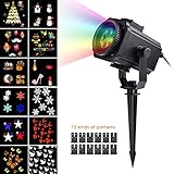 TeFuAnAn 12枚 可変性のスライド 投影ランプ　デコレーションライト　 プロジェクターライト　LEDライト　6個LED　角度調整　ハロウィン クリスマス パーティー 雰囲気作り おしゃれ 照明