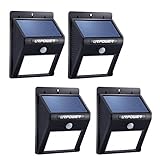 URPOWER® アメリカで一番売れている モーションライト 8 LED 高輝度 屋外用 ソーラーライト 玄関ライト アウトドアライト 高感度モーションセンサー搭載 電源不要 防犯に最適 [並行輸入品
