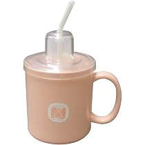 Amazon | プチエイド ストロー付き マグカップ ブルー 340ml 市販