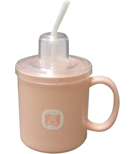 Amazon | プチエイド ストロー付き マグカップ ブルー 340ml 市販