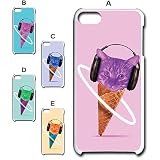 iPod Touch6 / 7 スマホケース カバー アイス 猫 クリーム[デザインA/ピンク] 桃色 TK-579A アイポッド シックス/セブン