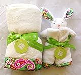 Vera Bradley Baby Plush Blanket and Lovey Bunny, Tutti Frutti Gift Bundle by Vera Bradley [並行輸入品]