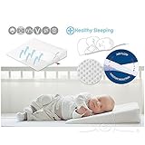 Baby Matex ベビー 枕 吐き戻し 防止 ポリウレタンフォーム 素材 で ふっくら やわらか / 取り外しできる カバー は チャック なし だから 安心 安全 / お昼寝 授乳 にも! / 