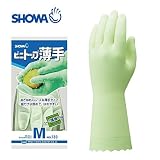 ［ショーワグローブ］オールコート手袋【ビニトップ薄手】（1袋20双入り・塩化ビニール製）《035-130・M・グリーン》